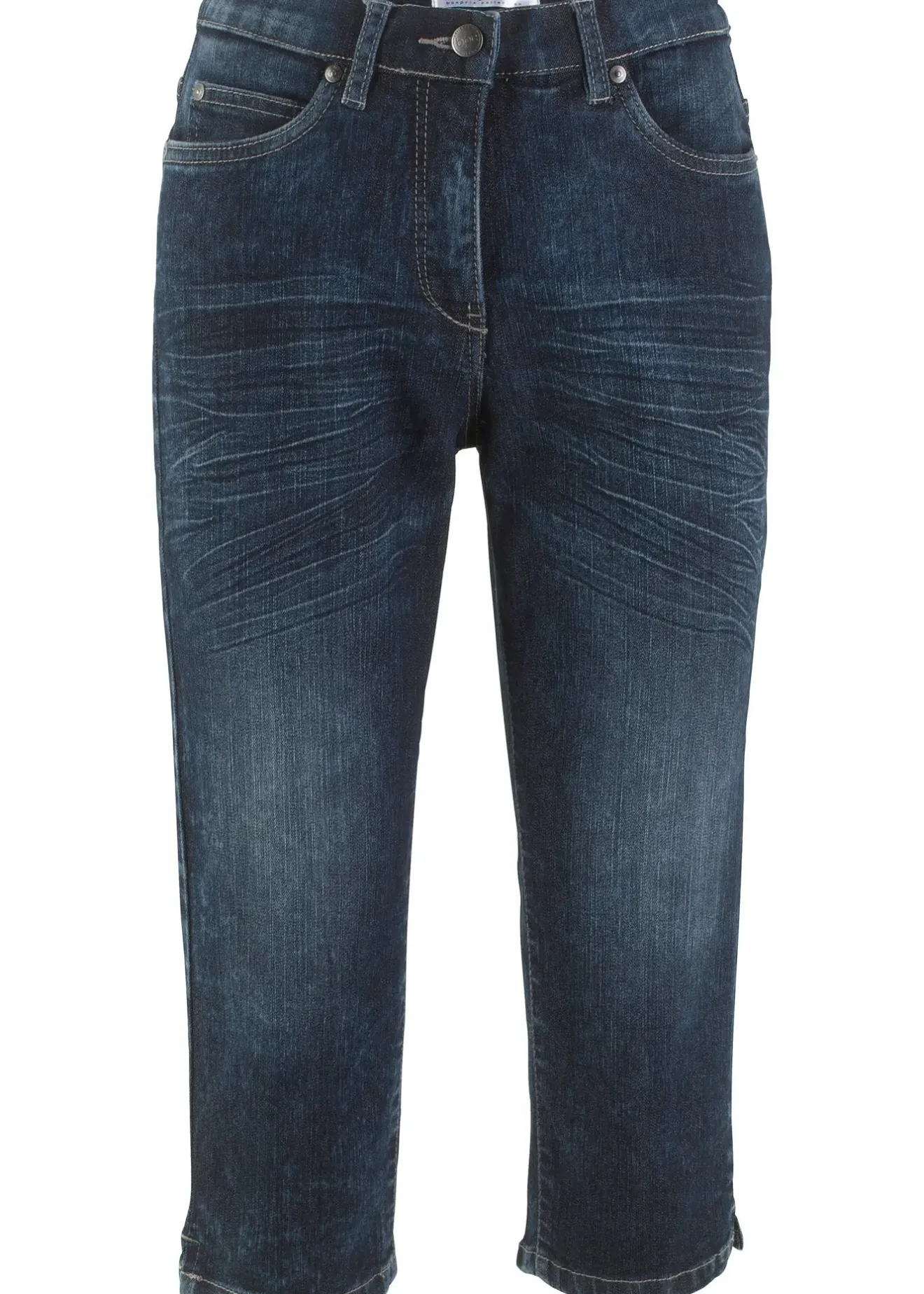 bonprix Jean droit, taille mi-haute, extensible|Femme Jeans