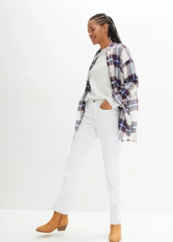 bonprix Jean droit taille mi-haute, extensible|Femme Jeans|Tailles Petite