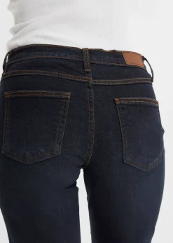 Femme bonprix Jeans|Jean droit taille mi-haute, extensible