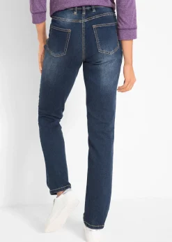 bonprix Jean droit taille mi-haute, extensible|Femme Jeans