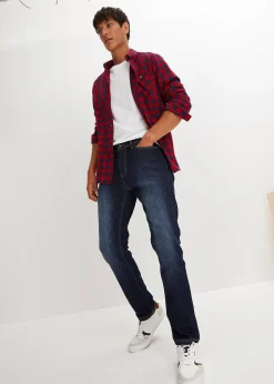 bonprix Jean extensible Regular avec doublure thermique, droit|Homme Vêtements Thermiques|Vêtements De Plein Air