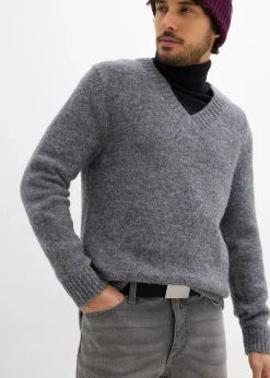 bonprix Jean extensible regular avec ceinture, droit|Homme Jeans