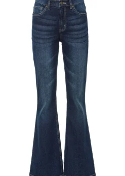 Femme bonprix Jeans|Jean flare taille haute