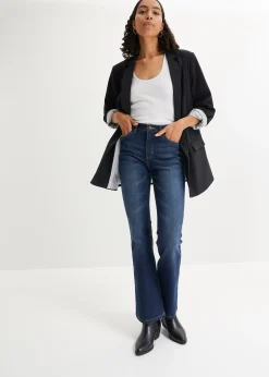 Femme bonprix Jeans|Jean flare taille haute