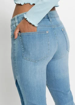 Femme bonprix Jeans|Jean flare taille mi-haute