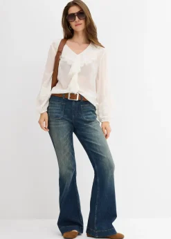 bonprix Jean flare taille mi-haute|Femme Jeans