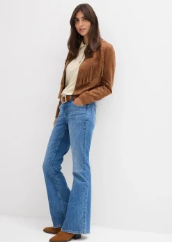 Femme bonprix Jeans|Jean flare taille mi-haute