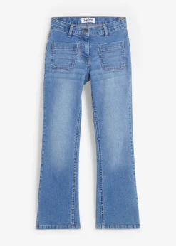 Enfant bonprix Vêtements Enfant|Filles 9-16 Ans·Jeans|Jean flare taille mi-haute, ceinture extensible