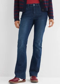 bonprix Jean flare taille mi-haute, extensible|Femme Jeans|Tailles Petite