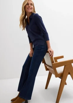 bonprix Jean flare, taille mi-haute|Femme Tailles Petite