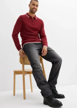 Homme bonprix Vêtements Thermiques|Vêtements De Plein Air|Jean jogger avec doublure thermique en flanelle, droit