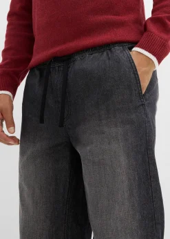 Homme bonprix Vêtements Thermiques|Vêtements De Plein Air|Jean jogger avec doublure thermique en flanelle, droit