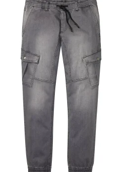 Homme bonprix Sweats|Jeans|Jean jogger droit avec poches cargo, regular