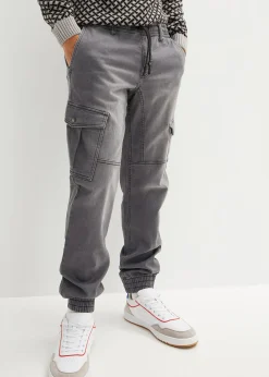 Homme bonprix Sweats|Jeans|Jean jogger droit avec poches cargo, regular