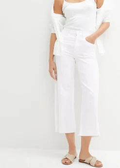 Femme bonprix Jeans|Jean large 7/8 extensible