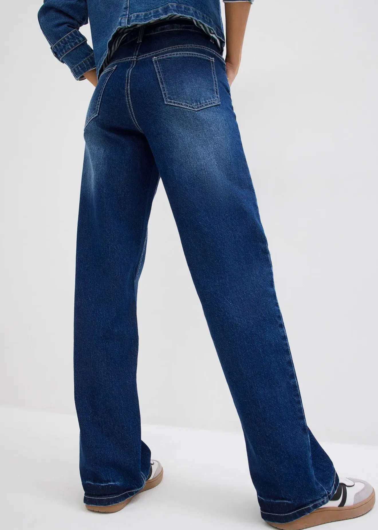 Femme bonprix Jeans|Jean large et droit