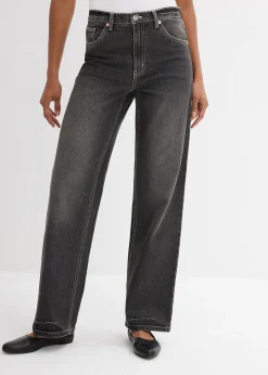 Femme bonprix Jeans|Jean large et droit