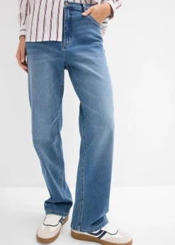Femme bonprix Jeans|Tailles Petite|Jean large et droit, taille haute