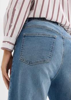Femme bonprix Jeans|Tailles Petite|Jean large et droit, taille haute