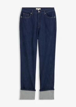 Femme bonprix Tailles Petite|Jean large et droit, taille haute