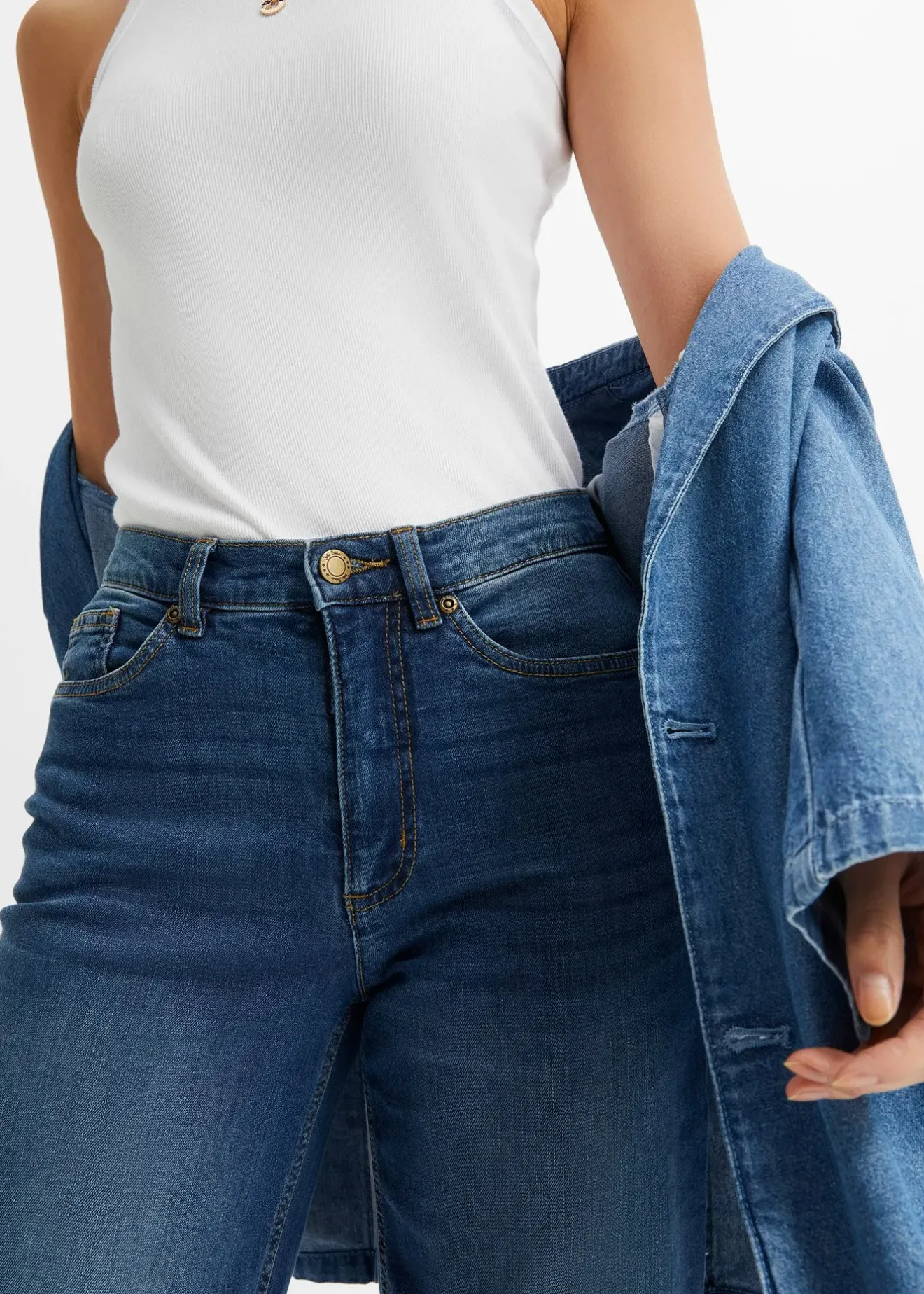 bonprix Jean large taille haute|Femme Jeans