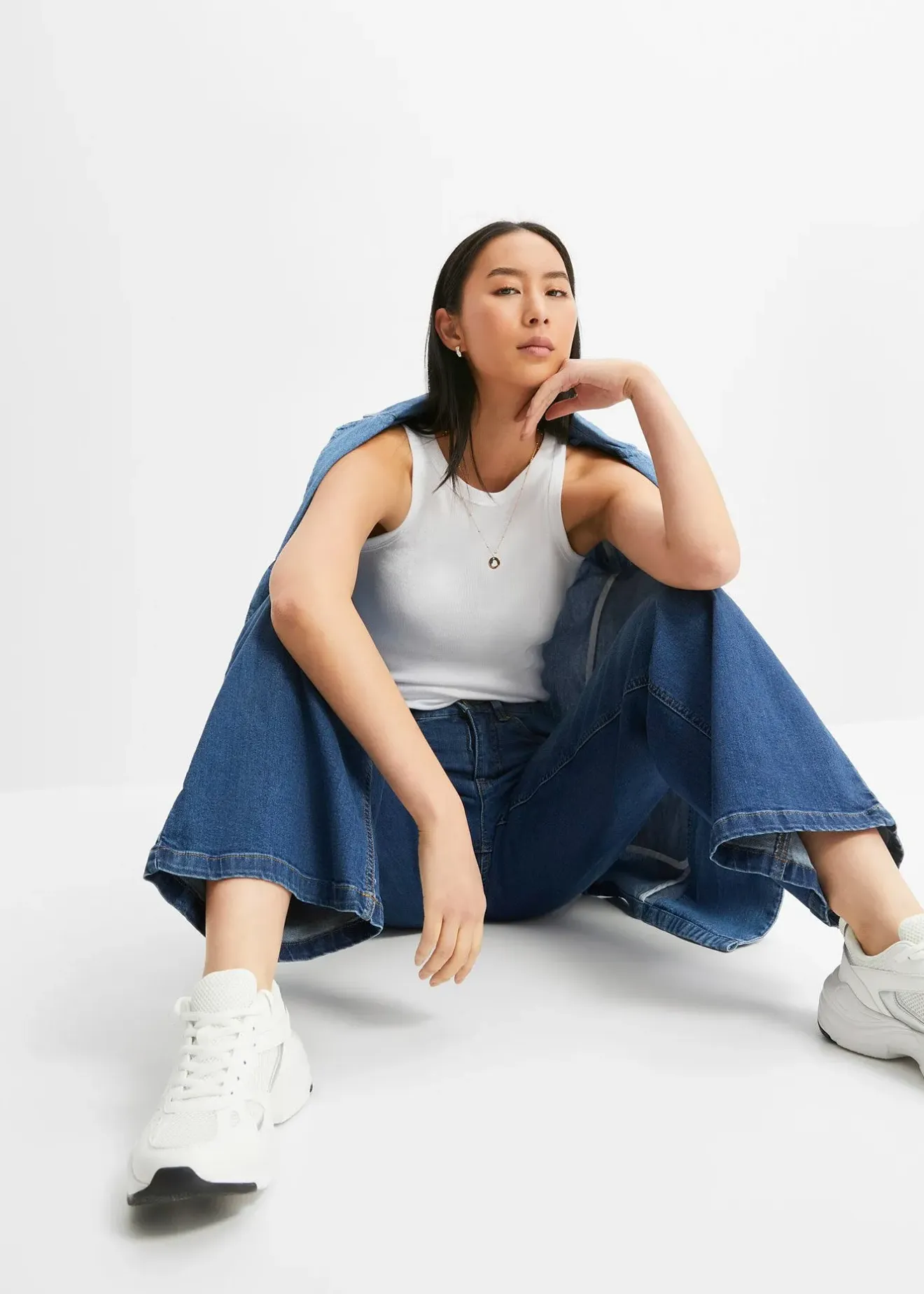 bonprix Jean large taille haute|Femme Jeans