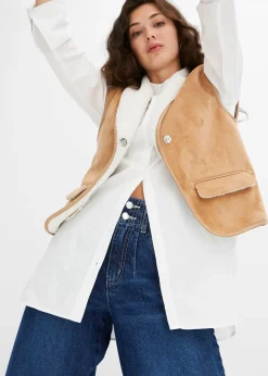 Femme bonprix Tailles Petite|Jean large taille haute