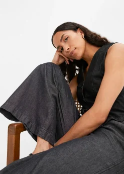 Femme bonprix Jeans|Jean large taille haute