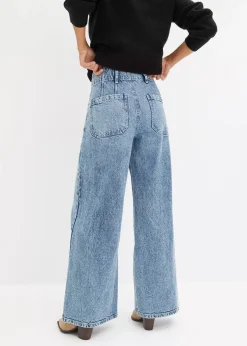 bonprix Jean large taille haute|Femme Tailles Petite