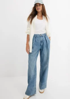 bonprix Jean large taille haute|Femme Tailles Petite