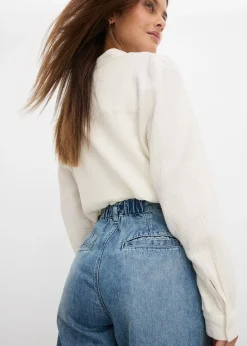 bonprix Jean large taille haute|Femme Tailles Petite