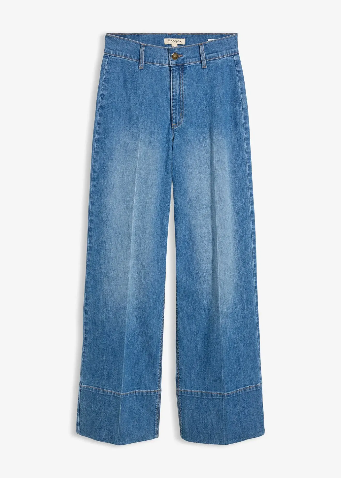 Femme bonprix Jeans|Jean large taille haute