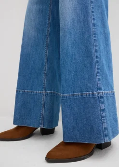 Femme bonprix Jeans|Jean large taille haute