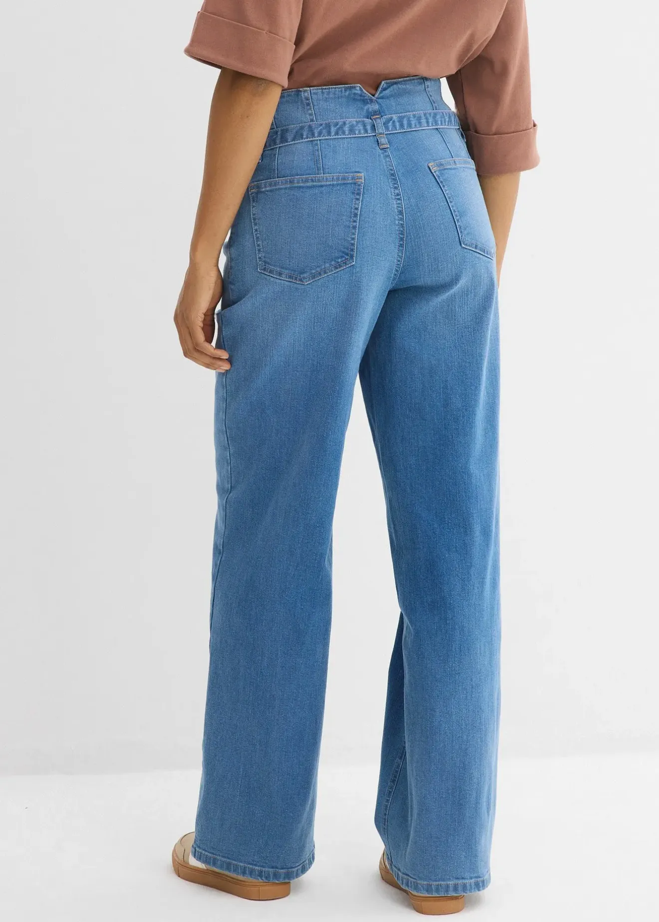 bonprix Jean large taille haute|Femme Jeans|Tailles Petite