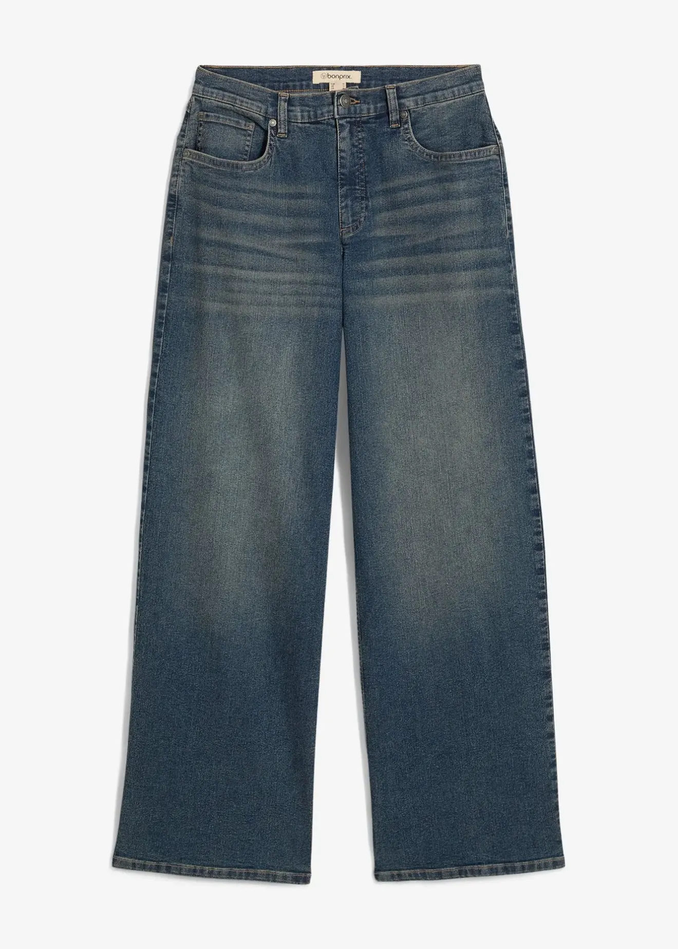 Femme bonprix Jeans|Jean large taille haute