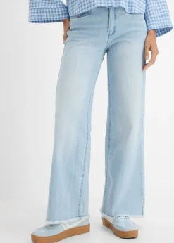 Femme bonprix Jeans|Jean large taille haute