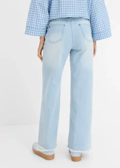 Femme bonprix Jeans|Jean large taille haute