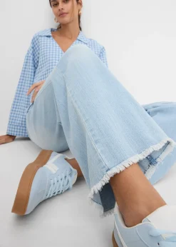 Femme bonprix Jeans|Jean large taille haute