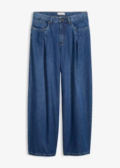 Femme bonprix Jeans|Jean large taille haute