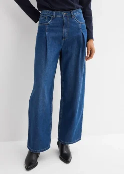 Femme bonprix Jeans|Jean large taille haute