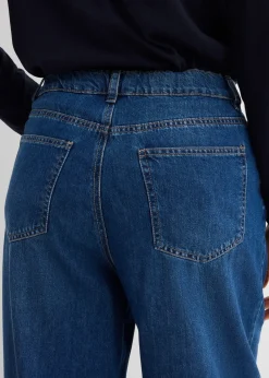 Femme bonprix Jeans|Jean large taille haute