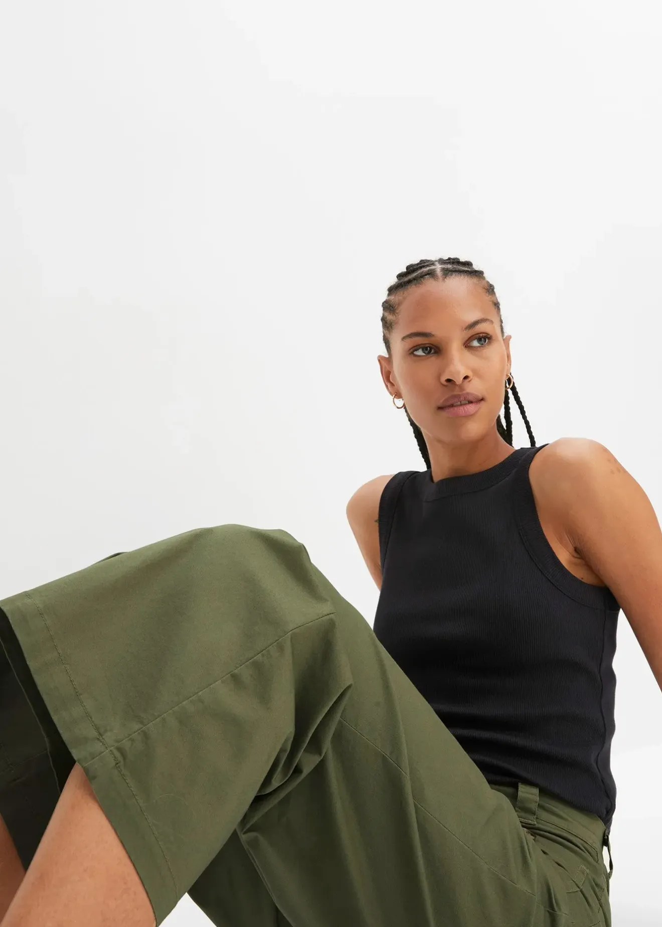 bonprix Jean large, taille haute et élastiquée|Femme Pantalons