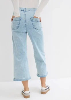 bonprix Jean large, taille haute, raccourci|Femme Jeans