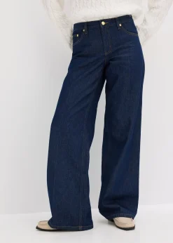 Femme bonprix Jeans|Jean large taille mi-haute