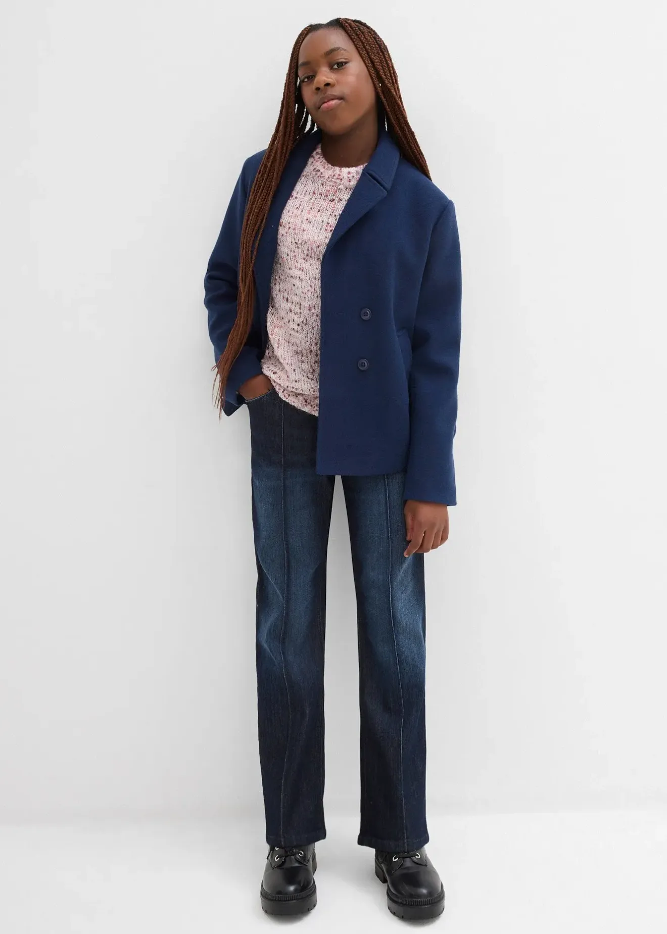 Enfant bonprix Vêtements Enfant|Filles 9-16 Ans·Jeans|Jean large taille mi-haute