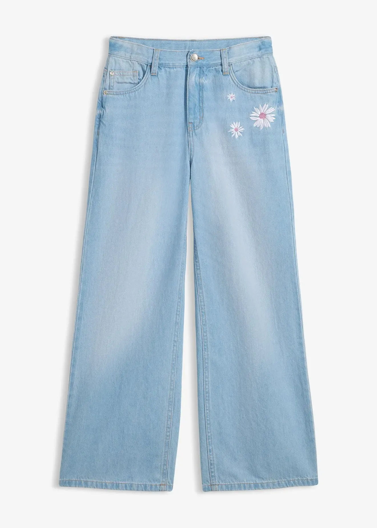 bonprix Jean large taille mi-haute|Enfant Vêtements Enfant|Filles 9-16 Ans·Jeans