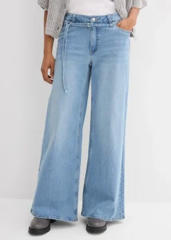 Femme bonprix Jeans|Jean large taille mi-haute