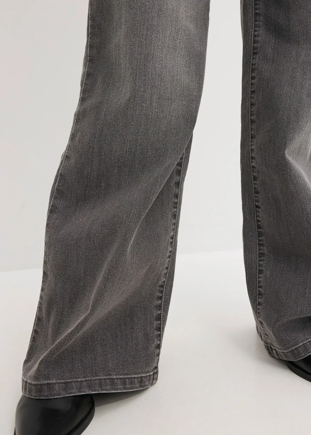 Femme bonprix Tailles Petite|Jean large taille mi-haute, extensible