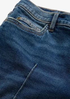 Femme bonprix Jeans|Jean large taille mi-haute, long