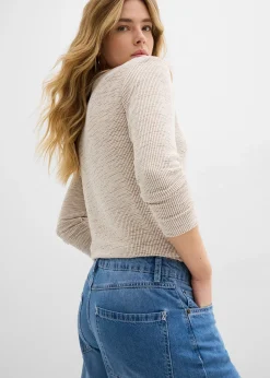 bonprix Jean large taille mi-haute|Femme Tailles Petite